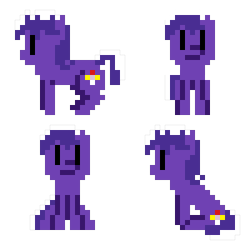 Size: 300x300 | Tagged: safe, artist:zztfox, imported from derpibooru, oc, oc only, oc:proudy hooves, earth pony, pony, 2015, earth pony oc, looking at you, male, pixel art, simple background, sitting, solo, sprite sheet, stallion, transparent background