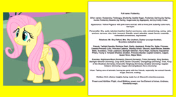 Size: 2048x1140 | Tagged: safe, artist:colmodo, imported from derpibooru, fluttershy, pegasus, pony, biography, female, solo