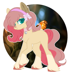 Size: 1000x1000 | Tagged: safe, artist:kaenashepard, imported from derpibooru, oc, oc only, earth pony, pony, base used, choker, coat markings, colored pupils, earth pony oc, hairband, offspring, parent:big macintosh, parent:fluttershy, parents:fluttermac, ribbon, simple background, socks (coat markings), solo, transparent background, unshorn fetlocks