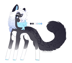 Size: 2284x2016 | Tagged: safe, artist:cherebushek, imported from derpibooru, oc, oc only, earth pony, pony, adoptable, chest fluff, coat markings, facial markings, fluffy tail, hair braid, reference sheet, simple background, solo, tail, white background