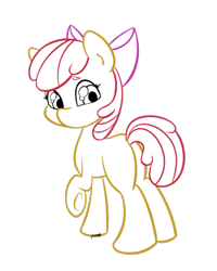 Size: 1200x1500 | Tagged: safe, artist:midnightpremiere, imported from derpibooru, apple bloom, earth pony, pony, female, filly, foal, simple background, solo, transparent background
