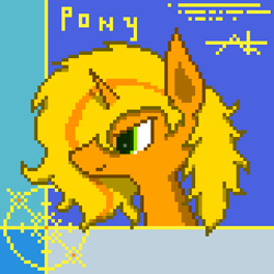 Size: 320x320 | Tagged: safe, artist:star flame, imported from derpibooru, oc, oc:star flame, pony, unicorn, male, pixel art, solo