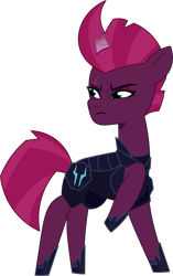 Size: 821x1306 | Tagged: safe, artist:prixy05, imported from derpibooru, tempest shadow, pony, unicorn, armor, broken horn, female, g4, g4 to g5, g5, generation leap, horn, mare, my little pony: tell your tale, simple background, solo, transparent background, vector