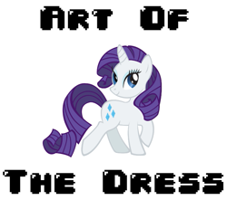 Size: 775x684 | Tagged: safe, artist:durpy, artist:polygonical, edit, imported from derpibooru, rarity, pony, unicorn, season 1, suited for success, 8-bit, art of the dress, female, g4, game boy, mare, raised hoof, simple background, smiling, solo, song cover, stock vector, vector, white background