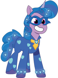 Size: 1045x1383 | Tagged: safe, artist:prixy05, imported from derpibooru, izzy moonbow, radiance, pony, unicorn, female, g5, mare, mask, my little pony: tell your tale, power ponies, simple background, solo, transparent background, vector