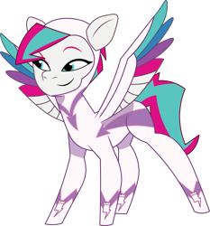 Size: 1097x1177 | Tagged: safe, artist:prixy05, imported from derpibooru, fili-second, zipp storm, pegasus, pony, female, g5, mare, my little pony: tell your tale, power ponies, simple background, solo, spread wings, transparent background, vector, wings