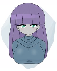 Size: 1443x1807 | Tagged: safe, artist:batipin, imported from derpibooru, maud pie, equestria girls, breasts, busty maud pie, looking at you, solo