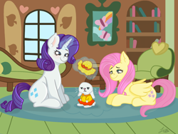 Size: 3072x2304 | Tagged: safe, artist:duckyia, imported from derpibooru, angel bunny, applejack, fluttershy, pinkie pie, rainbow dash, rarity, twilight sparkle, pegasus, rabbit, unicorn, animal, background, cute, dressup, fluttershy's cottage, hat, house, lying down, mane six, sitting, sun hat