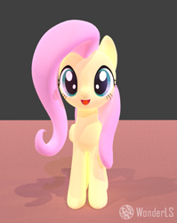 Size: 779x981 | Tagged: safe, artist:wonderls, imported from derpibooru, fluttershy, pegasus, pony, 3d, 3d model