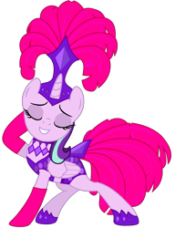 Size: 5310x6911 | Tagged: safe, artist:shieldwingarmorofgod, imported from derpibooru, starlight glimmer, alicorn, pony, absurd resolution, alicornified, eyes closed, female, folded wings, grin, mare, race swap, showgirl, simple background, smiling, solo, starlicorn, transparent background, vector, wings, xk-class end-of-the-world scenario