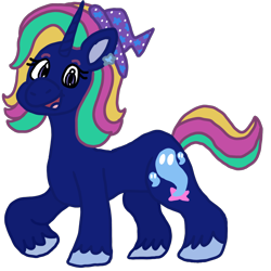 Size: 1284x1284 | Tagged: safe, artist:mintwhistle, derpibooru exclusive, imported from derpibooru, oc, oc only, oc:auri spectre, pony, unicorn, derpibooru community collaboration, 2024 community collab, colored hooves, ear piercing, earring, female, fixed, g5, g5 oc, hat, horn, jewelry, looking at you, mare, medibang paint, multicolored hair, multicolored mane, multicolored tail, open mouth, open smile, piercing, raised hoof, simple background, smiling, smiling at you, solo, tail, transparent background, unicorn oc, unshorn fetlocks, witch hat