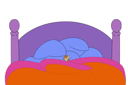 Size: 6000x4000 | Tagged: safe, artist:izzy64, imported from derpibooru, oc, oc only, oc:dust bunny, earth pony, pony, bed, earth pony oc, mattress, micro, simple background, sleeping, solo, tiny, tiny ponies, transparent background