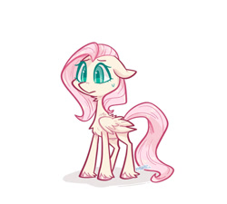 Size: 900x811 | Tagged: safe, artist:kazunekomori, imported from derpibooru, fluttershy, pony, simple background, solo, white background