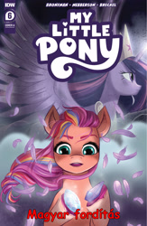 Size: 1992x3061 | Tagged: safe, edit, idw, imported from derpibooru, alicorn, earth pony, pony, spoiler:comic, spoiler:g5comic, spoiler:g5comic06, crystal, earth pony crystal, feather, female, g5, hungarian, mare, official, pegasus crystal, translator:zsiguel, unicorn crystal, unity crystals
