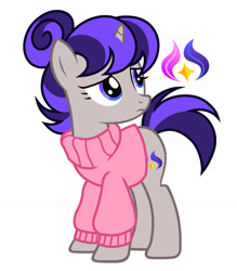 Size: 1280x1464 | Tagged: safe, artist:vi45, imported from derpibooru, oc, oc only, pony, unicorn, clothes, female, mare, simple background, solo, sweater, white background