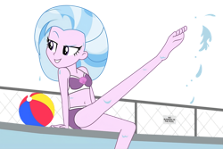 Size: 4372x2924 | Tagged: safe, imported from derpibooru, silverstream, human, equestria girls, belly, belly button, bikini, clothes, equestria girls-ified, solo, swimsuit, wet