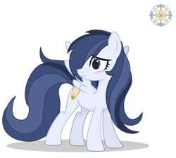 Size: 3000x2700 | Tagged: safe, artist:r4hucksake, imported from derpibooru, oc, oc only, oc:afterlight, pegasus, pony, blushing, female, mare, solo