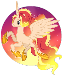 Size: 1373x1651 | Tagged: safe, artist:cindystarlight, imported from derpibooru, oc, oc:sun ray, alicorn, pony, alicorn oc, concave belly, female, flying, hoof shoes, horn, long horn, long tail, looking up, mare, princess shoes, show accurate, slim, solo, spread wings, tail, thin, wings