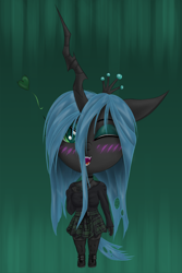 Size: 1600x2400 | Tagged: safe, artist:fascismnotincluded, imported from derpibooru, queen chrysalis, anthro, chibi, solo