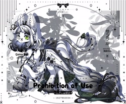 Size: 2048x1684 | Tagged: safe, artist:qamar, imported from derpibooru, oc, oc only, pony, unicorn, bow, bracelet, choker, clothes, commission, dress, female, jewelry, mare, solo, spiked choker, unshorn fetlocks, wristband