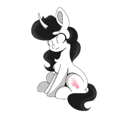 Size: 607x625 | Tagged: safe, imported from derpibooru, peach blossom, oc, oc:taoyvfei, pony, unicorn, derpibooru community collaboration, 2024 community collab, curved horn, horn, unicorn oc