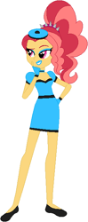 Size: 255x642 | Tagged: safe, artist:sturk-fontaine, imported from derpibooru, oc, oc only, oc:scarlet dawn, human, fanfic:her way with words, equestria girls, base used, beret, blue lipstick, breasts, cleavage, hat, latex dress, lipstick, magical lesbian spawn, offspring, parent:adagio dazzle, parent:sunset shimmer, ponytail, simple background, solo, white background