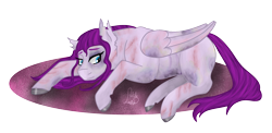 Size: 3800x1849 | Tagged: safe, artist:loopina, imported from derpibooru, oc, oc:shy amethyst, pegasus, pony, female, hematoma, mare, poctober, scar, simple background, transparent background