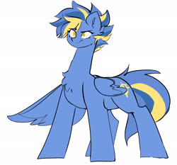 Size: 3000x2800 | Tagged: safe, artist:madiwann, imported from derpibooru, oc, oc:shining trophy, pegasus, confused, female, mare, rule 63