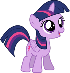 Size: 1280x1338 | Tagged: safe, artist:fabri8904, imported from derpibooru, twilight sparkle, alicorn, pony, female, filly, filly twilight sparkle, foal, g4, open mouth, open smile, simple background, smiling, solo, transparent background, twilight sparkle (alicorn), younger