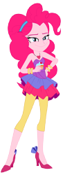 Size: 5309x14126 | Tagged: safe, artist:lobo299, imported from derpibooru, pinkie pie, equestria girls, female, g4, simple background, smiling, solo, transparent background