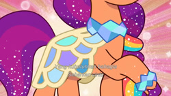 Size: 3072x1727 | Tagged: safe, imported from derpibooru, screencap, sunny starscout, earth pony, pony, spoiler:g5, spoiler:my little pony: tell your tale, spoiler:tyts01e68, clothes, crystal ball (episode), dress, female, g5, mare, my little pony: tell your tale, solo