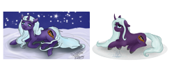 Size: 1703x607 | Tagged: safe, artist:loopina, imported from derpibooru, oc, oc:quartz symphonie, unicorn, cute, female, mare, poctober, redraw, simple background, solo, transparent background