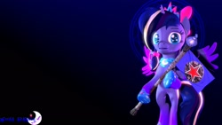 Size: 1920x1080 | Tagged: safe, artist:krasny noctali, oc:woona sparkle, pony, 3d, female, mare