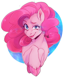 Size: 1349x1616 | Tagged: safe, artist:pupleash, imported from derpibooru, pinkie pie, earth pony, pony, cloven hooves, female, g4, heart, heart eyes, looking at you, mare, open mouth, simple background, smiling, smiling at you, solo, transparent background, wingding eyes