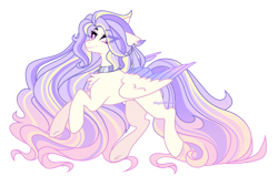 Size: 2950x1880 | Tagged: safe, artist:skyfallfrost, imported from derpibooru, oc, pegasus, pony, colored wings, female, mare, simple background, solo, transparent background, two toned wings, wings