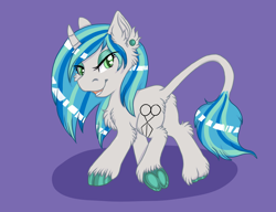 Size: 1664x1281 | Tagged: safe, alternate version, artist:annuthecatgirl, imported from derpibooru, oc, oc:sharp shear, unicorn, cloven hooves, from behind, leonine tail, solo, tail, underhoof