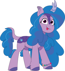 Size: 1656x1799 | Tagged: safe, artist:prixy05, imported from derpibooru, izzy moonbow, kirin, female, g5, kirin-ified, my little pony: tell your tale, simple background, solo, species swap, transparent background, vector