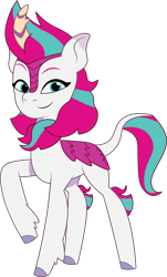 Size: 1013x1674 | Tagged: safe, artist:prixy05, imported from derpibooru, zipp storm, kirin, female, g5, kirin-ified, my little pony: tell your tale, simple background, solo, species swap, transparent background, vector