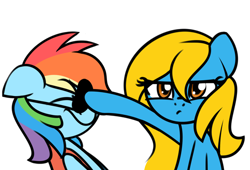 Size: 500x340 | Tagged: safe, artist:furrgroup, imported from derpibooru, rainbow dash, oc, oc:internet explorer, pony, ask internet explorer, browser ponies, eyepatch, internet explorer, pirate dash