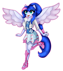 Size: 2937x3314 | Tagged: safe, artist:dazzlingmimi, imported from derpibooru, princess luna, equestria girls, breasts, busty princess luna, cute, female, lunabetes, open mouth, ponied up, simple background, through the mirror, transparent background