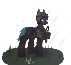 Size: 2925x2681 | Tagged: safe, artist:ashel_aras, imported from derpibooru, oc, pony, armor, simple background, solo, transparent background, weapon