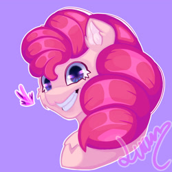 Size: 4000x4000 | Tagged: safe, artist:luanbang, imported from derpibooru, pinkie pie, beautiful, illustration, pink hair