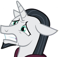Size: 913x875 | Tagged: safe, edit, edited screencap, imported from derpibooru, screencap, chancellor neighsay, school raze, background removed, cropped, scared, simple background, solo, transparent background