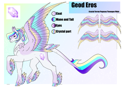 Size: 4961x3508 | Tagged: safe, artist:oneiria-fylakas, imported from derpibooru, oc, oc:geod eros, pegasus, pony, colored wings, male, multicolored wings, reference sheet, solo, stallion, wings