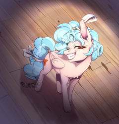 Size: 1374x1434 | Tagged: safe, artist:lucythunderforth, artist:luzreal, imported from derpibooru, cozy glow, pegasus, pony, female, filly, foal, grin, smiling, solo