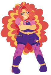 Size: 635x928 | Tagged: safe, artist:kenny, imported from derpibooru, adagio dazzle, human, equestria girls, rainbow rocks, curly hair, humanized, lesbian pride flag, pride, pride flag, simple background, transparent background