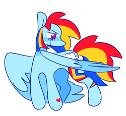 Size: 1205x1117 | Tagged: safe, artist:kenny, imported from derpibooru, rainbow dash, pegasus, pony, alternate color palette, g4, simple background, solo, white background