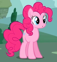 Size: 566x620 | Tagged: safe, imported from derpibooru, pinkie pie, earth pony, feeling pinkie keen, background, female, solo, whistling