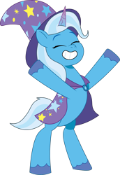 Size: 1153x1675 | Tagged: safe, artist:prixy05, imported from derpibooru, trixie, pony, unicorn, bipedal, cape, clothes, female, g4, g4 to g5, g5, generation leap, great and powerful, hat, mare, my little pony: tell your tale, simple background, solo, transparent background, trixie's cape, trixie's hat, vector