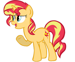 Size: 1280x1048 | Tagged: safe, artist:benpictures1, imported from ponybooru, sunset shimmer, pony, unicorn, series:shimmerverse, dragon quest, alternate timeline, alternate universe, cute, female, mare, shimmerbetes, simple background, solo, transparent background, vector